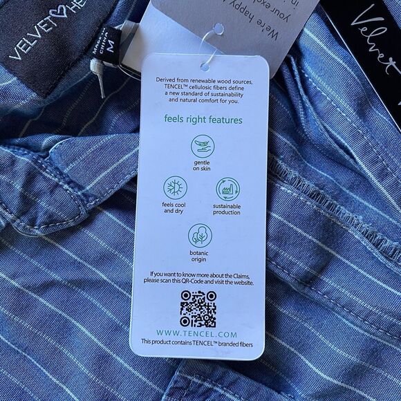 NWT Nordstrom’s Velvet Heart Button Up Collared Dress. Pockets. Size Medium. - Picture 10 of 16